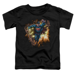 Superman Blasting Through - Toddler T-Shirt Toddler T-Shirt Superman   