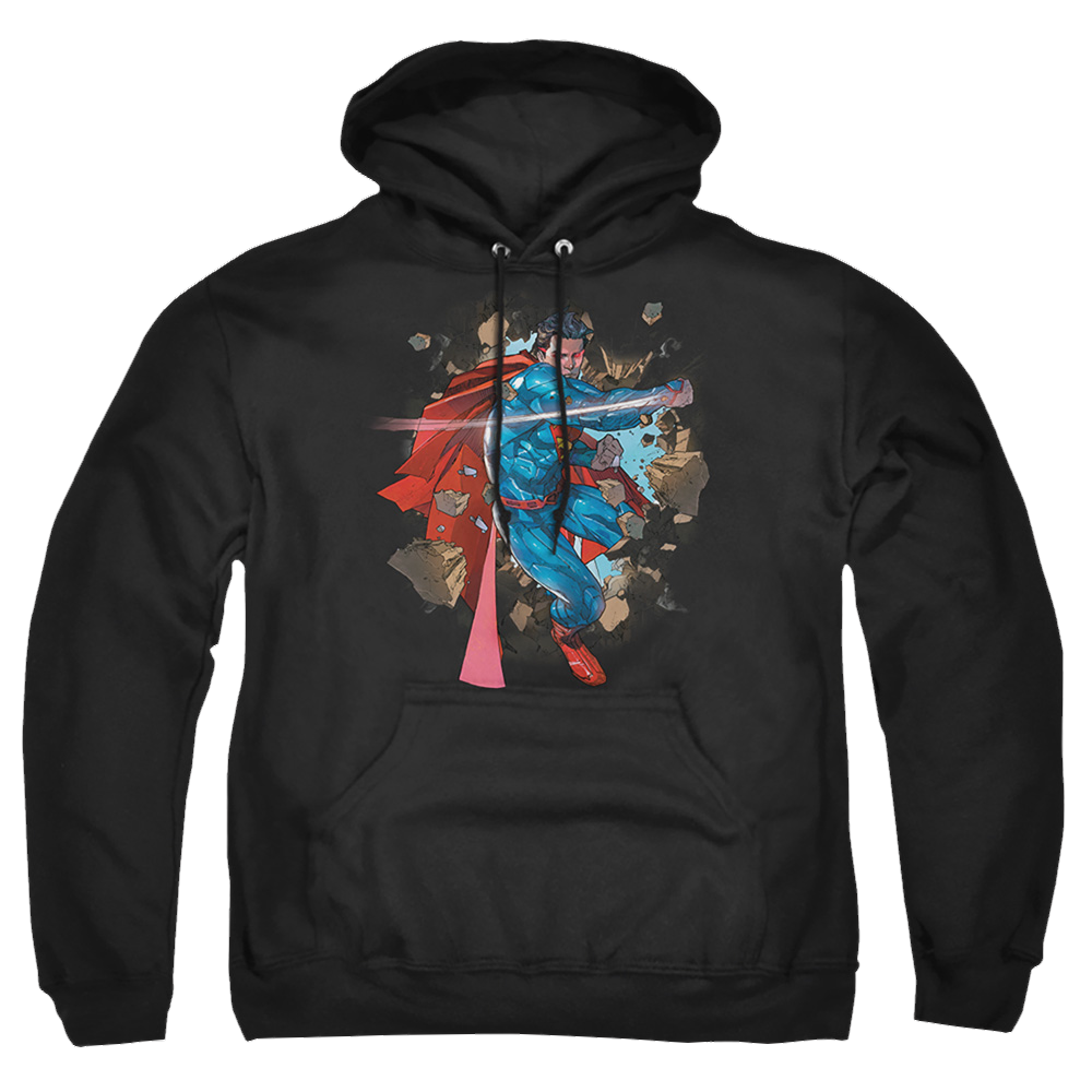 Superman Rock Breaker - Pullover Hoodie Pullover Hoodie Superman   