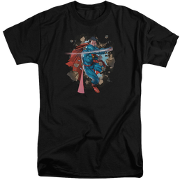 Superman Rock Breaker - Men's Tall Fit T-Shirt Men's Tall Fit T-Shirt Superman   