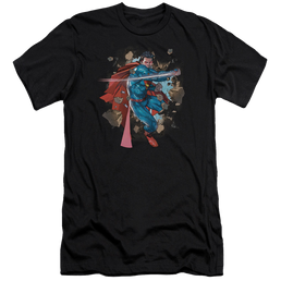 Superman Rock Breaker - Men's Premium Slim Fit T-Shirt Men's Premium Slim Fit T-Shirt Superman   