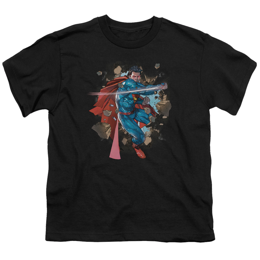 Superman Rock Breaker - Youth T-Shirt Youth T-Shirt (Ages 8-12) Superman   