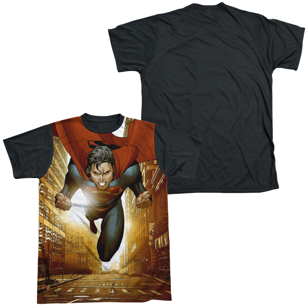 Superman Up Up City - Men's Black Back T-Shirt Men's Black Back T-Shirt Superman   
