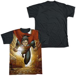 Superman Up Up City - Men's Black Back T-Shirt Men's Black Back T-Shirt Superman   