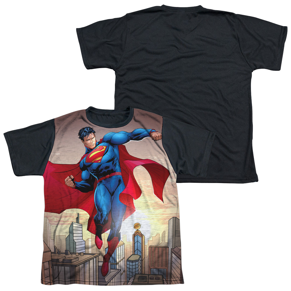 Superman Light And Darkseid - Youth Black Back T-Shirt Youth Black Back T-Shirt (Ages 8-12) Superman   