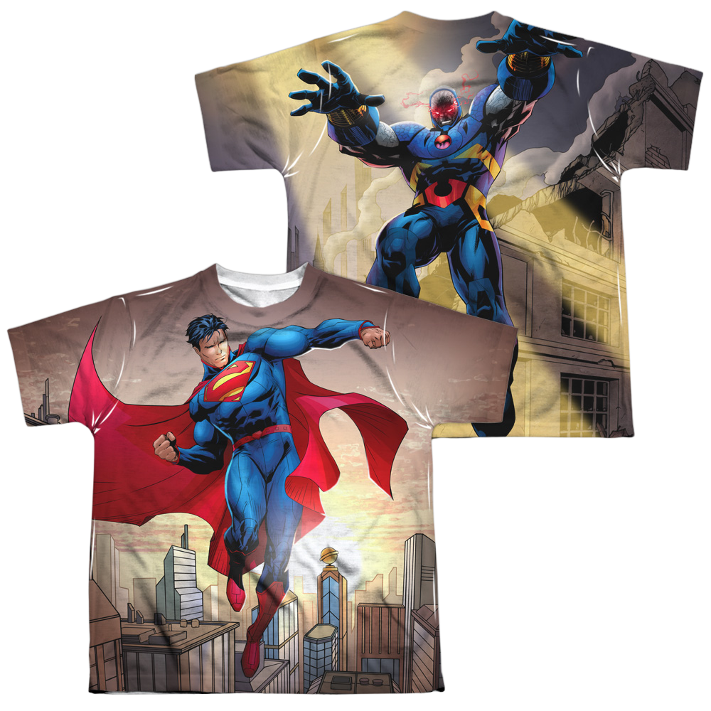 Superman Light And Darkseid (Front/Back Print) - Youth All-Over Print T-Shirt Youth All-Over Print T-Shirt (Ages 8-12) Superman   
