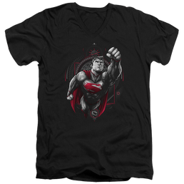 Superman Propaganda Superman - Men's V-Neck T-Shirt Men's V-Neck T-Shirt Superman   