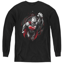 Superman Propaganda Superman - Youth Long Sleeve T-Shirt Youth Long Sleeve T-Shirt Superman   