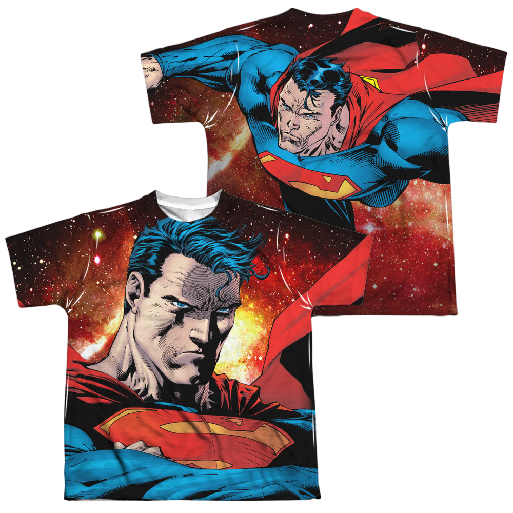 Superman Determination (Front/Back Print) - Youth All-Over Print T-Shirt Youth All-Over Print T-Shirt (Ages 8-12) Superman   