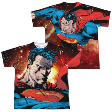 Superman Determination youth all-over print t-shirt for ages 8 to 12