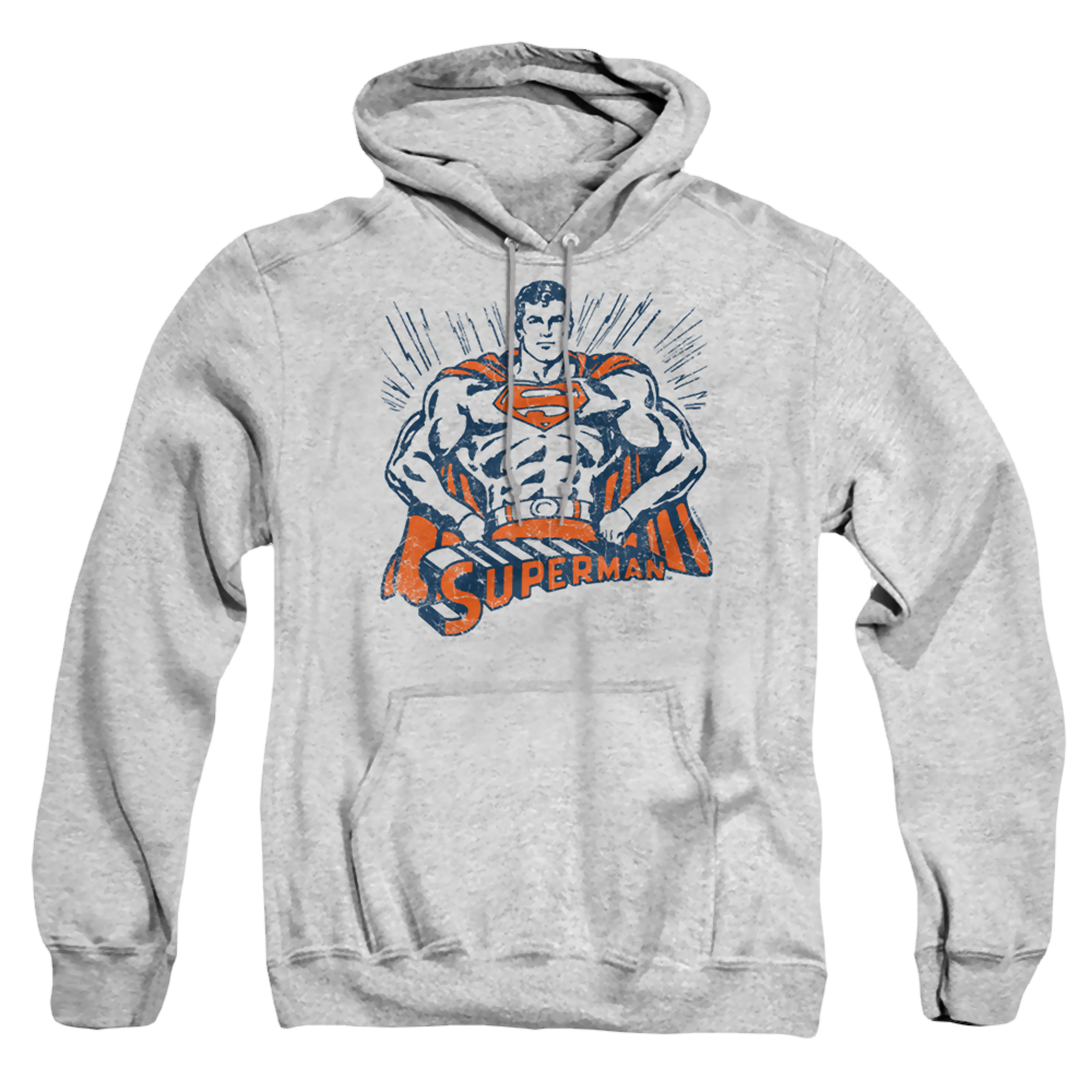 Superman Vintage Stance - Pullover Hoodie Pullover Hoodie Superman   