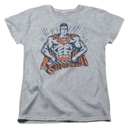 Superman Vintage Stance - Women's T-Shirt Women's T-Shirt Superman   