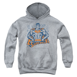 Superman Vintage Stance - Youth Hoodie Youth Hoodie (Ages 8-12) Superman   