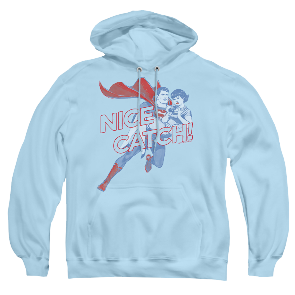 Superman Nice Catch - Pullover Hoodie Pullover Hoodie Superman   