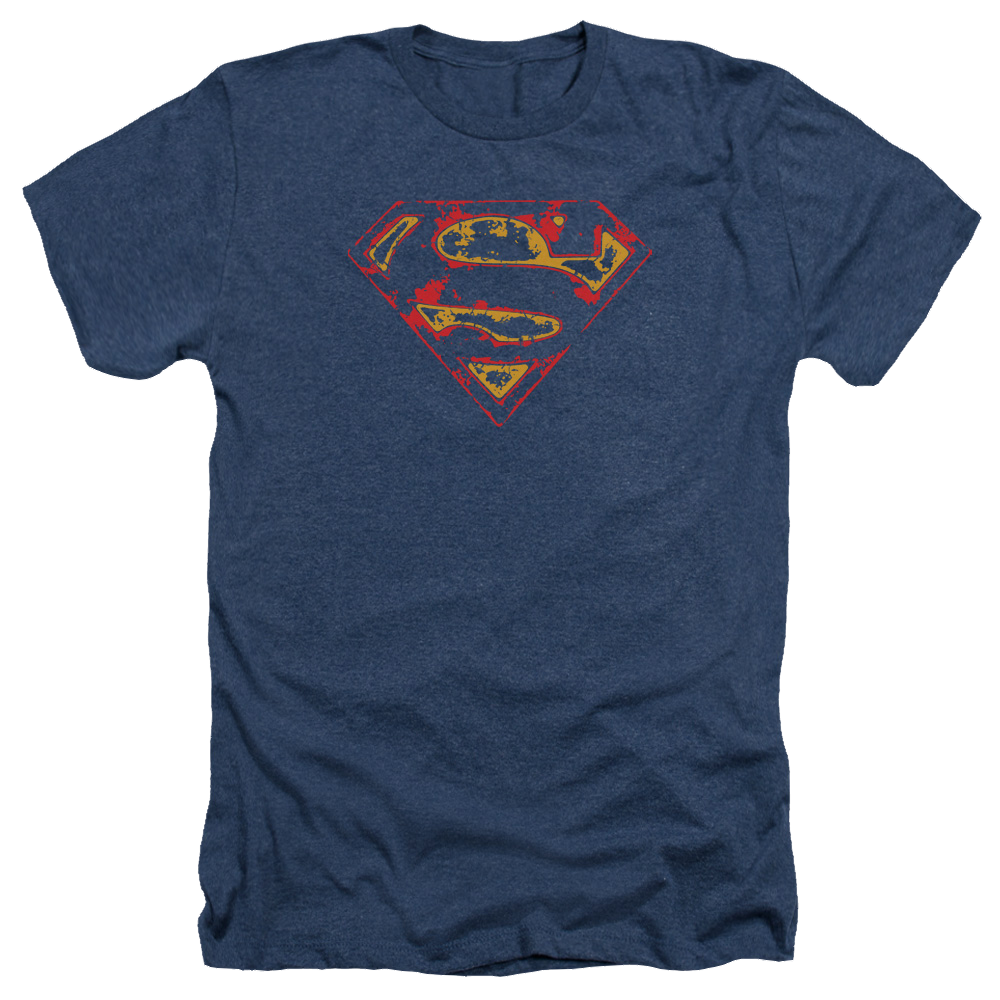 Superman Super Distressed - Men's Heather T-Shirt Men's Heather T-Shirt Superman   