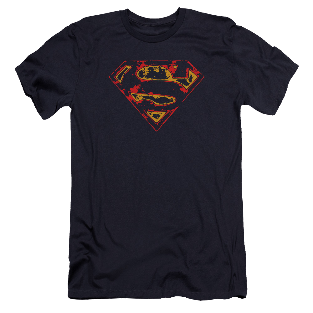 Superman Super Distressed - Men's Premium Slim Fit T-Shirt Men's Premium Slim Fit T-Shirt Superman   