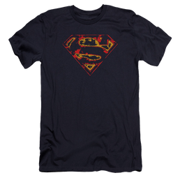 Superman Super Distressed - Men's Premium Slim Fit T-Shirt Men's Premium Slim Fit T-Shirt Superman   