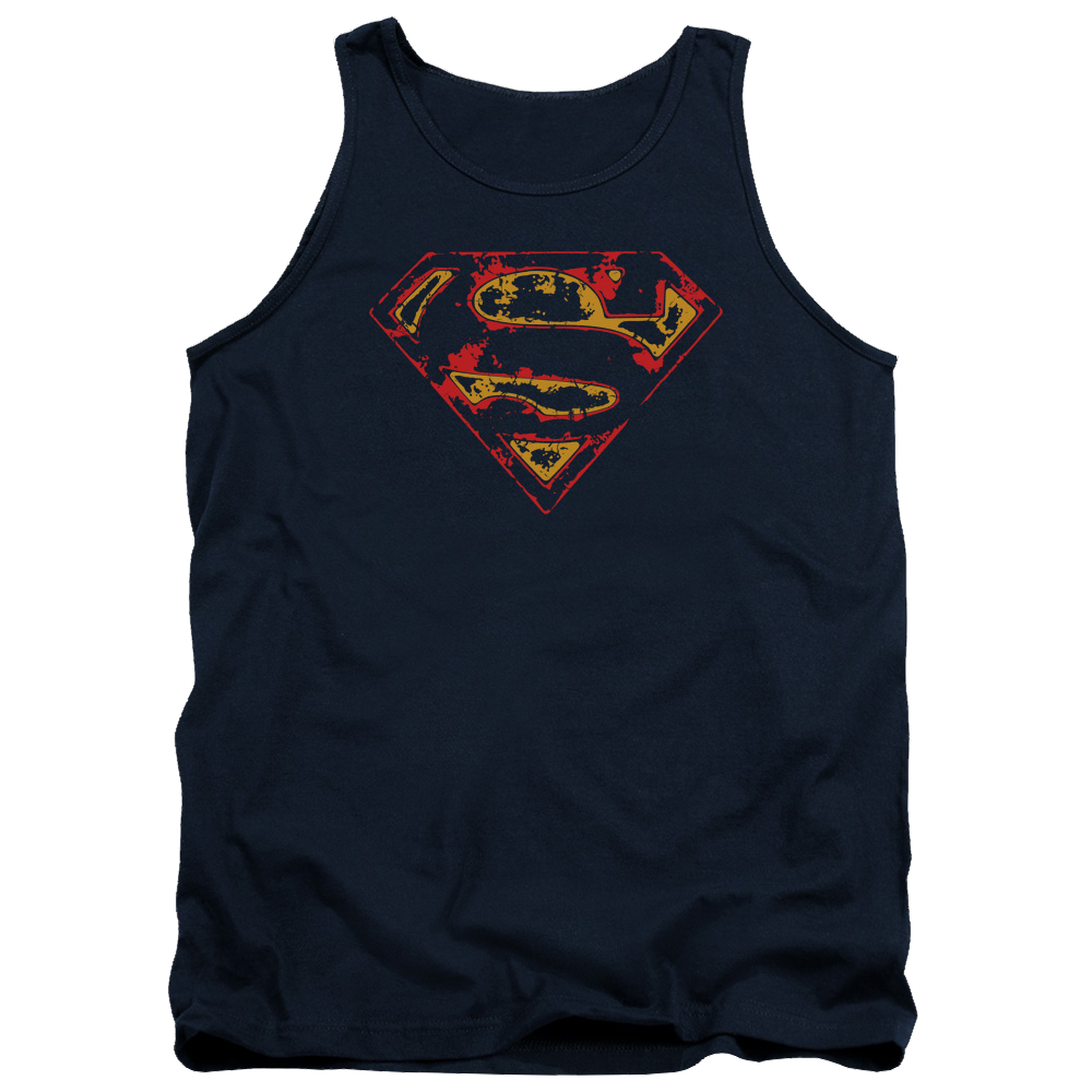 Superman Super Distressed - Men's Tank Top Men's Tank Superman   