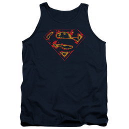Superman Super Distressed - Men's Tank Top Men's Tank Superman   