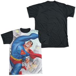 Superman Classic Robots - Men's Black Back T-Shirt Men's Black Back T-Shirt Superman   