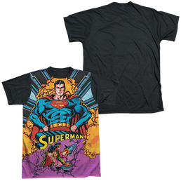 Superman Blast Off - Men's Black Back T-Shirt Men's Black Back T-Shirt Superman   