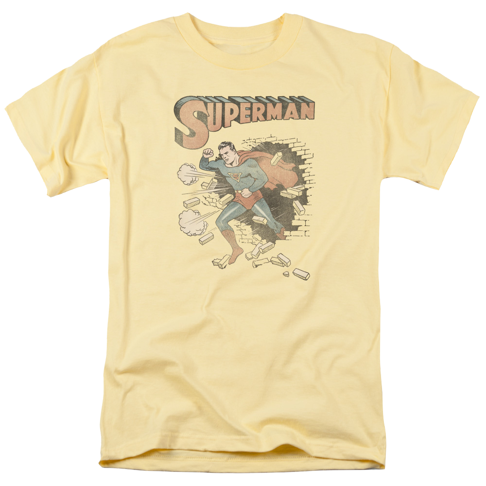 Superman Vintage Breakthrough - Men's Regular Fit T-Shirt Men's Regular Fit T-Shirt Superman   