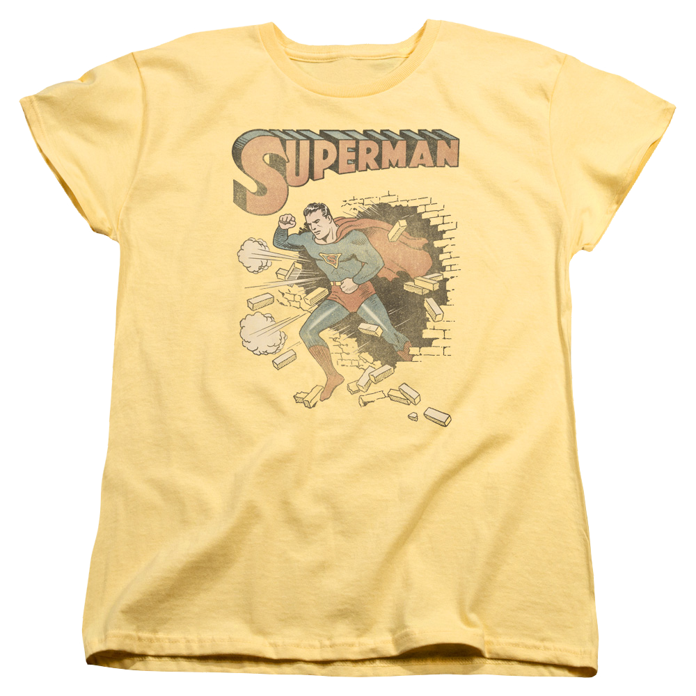 Superman Vintage Breakthrough - Women's T-Shirt Women's T-Shirt Superman   