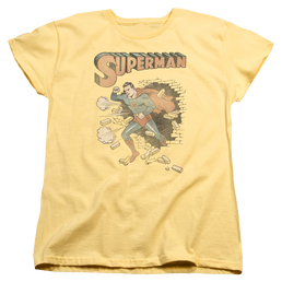 Superman Vintage Breakthrough - Women's T-Shirt Women's T-Shirt Superman   