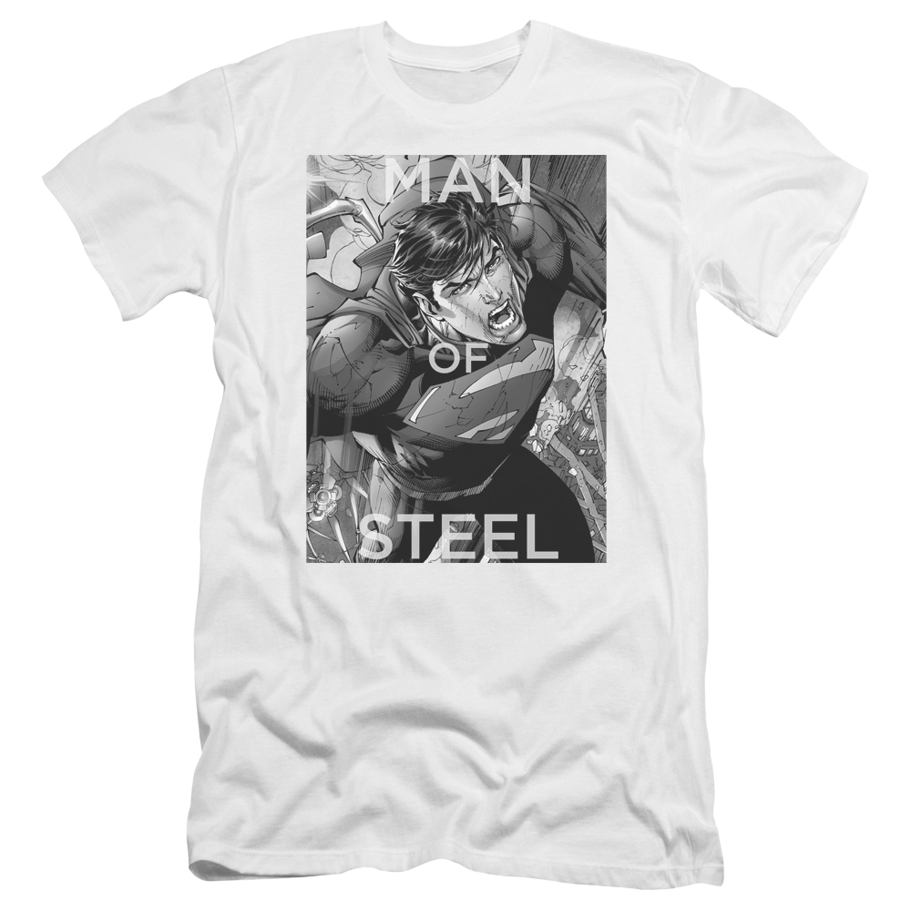 Superman Flight Of Steel - Men's Premium Slim Fit T-Shirt Men's Premium Slim Fit T-Shirt Superman   