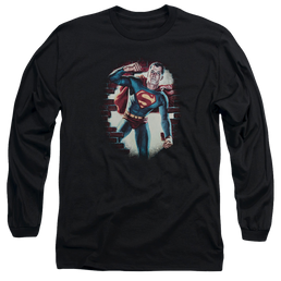 Superman Vintage Steel - Men's Long Sleeve T-Shirt Men's Long Sleeve T-Shirt Superman   