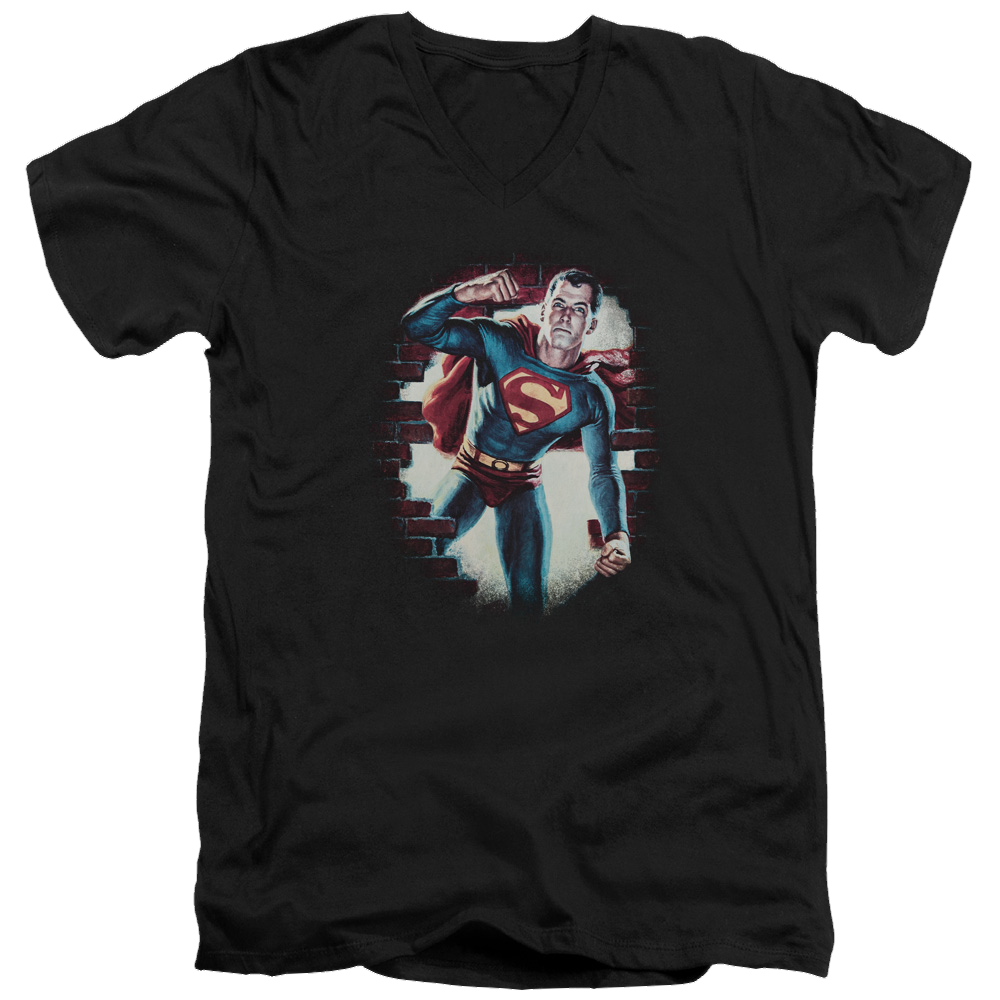 Superman Vintage Steel - Men's V-Neck T-Shirt Men's V-Neck T-Shirt Superman   