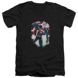 Superman Vintage Steel - Men's V-Neck T-Shirt Men's V-Neck T-Shirt Superman   