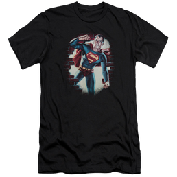 Superman Vintage Steel - Men's Premium Slim Fit T-Shirt Men's Premium Slim Fit T-Shirt Superman   