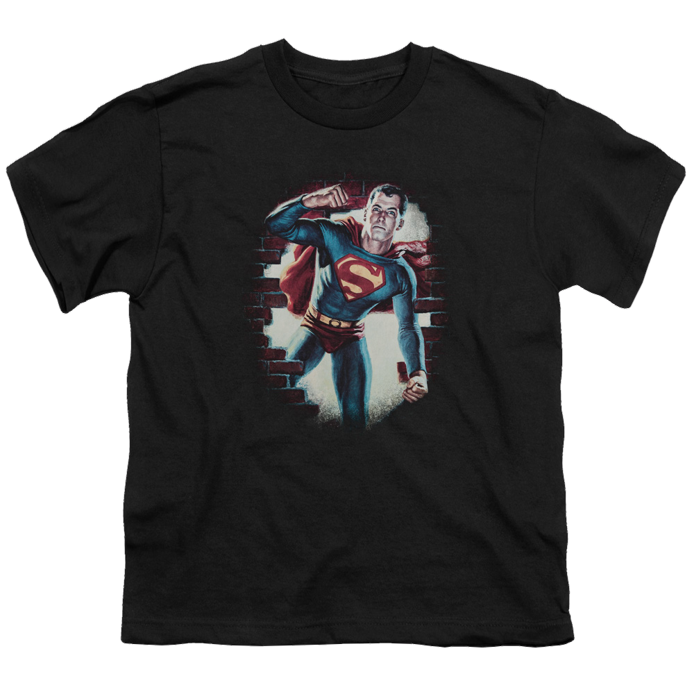 Superman Vintage Steel - Youth T-Shirt Youth T-Shirt (Ages 8-12) Superman   