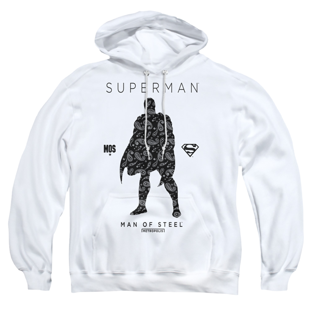 Superman Paisley Sihouette - Pullover Hoodie Pullover Hoodie Superman   