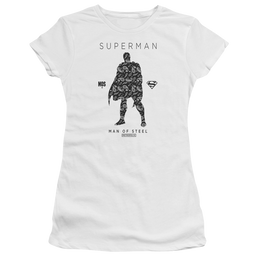 Superman Paisley Sihouette - Juniors T-Shirt Juniors T-Shirt Superman   