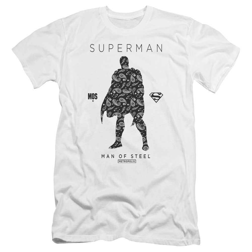 Superman Paisley Sihouette - Men's Premium Slim Fit T-Shirt Men's Premium Slim Fit T-Shirt Superman   