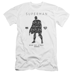 Superman Paisley Sihouette - Men's Premium Slim Fit T-Shirt Men's Premium Slim Fit T-Shirt Superman   