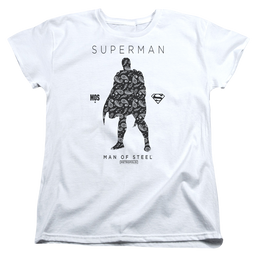 Superman Paisley Sihouette - Women's T-Shirt Women's T-Shirt Superman   