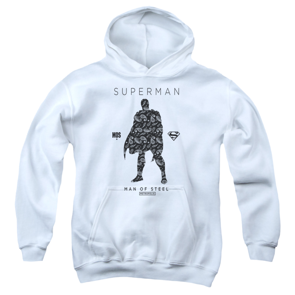 Superman Paisley Sihouette - Youth Hoodie Youth Hoodie (Ages 8-12) Superman   
