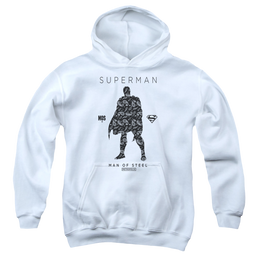 Superman Paisley Sihouette - Youth Hoodie Youth Hoodie (Ages 8-12) Superman   