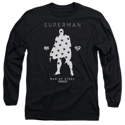 Superman Star Silhouette - Men's Long Sleeve T-Shirt Men's Long Sleeve T-Shirt Superman   