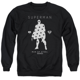 Superman Star Silhouette - Men's Crewneck Sweatshirt Men's Crewneck Sweatshirt Superman   