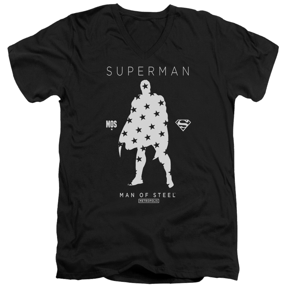 Superman Star Silhouette - Men's V-Neck T-Shirt Men's V-Neck T-Shirt Superman   