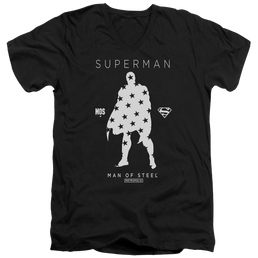 Superman Star Silhouette - Men's V-Neck T-Shirt Men's V-Neck T-Shirt Superman   