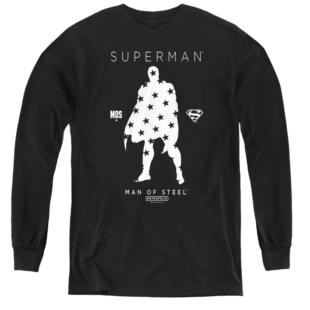 Superman Star Silhouette - Youth Long Sleeve T-Shirt Youth Long Sleeve T-Shirt Superman   