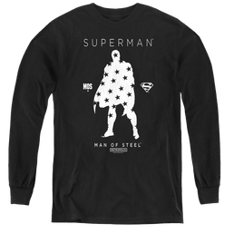 Superman Star Silhouette - Youth Long Sleeve T-Shirt Youth Long Sleeve T-Shirt Superman   