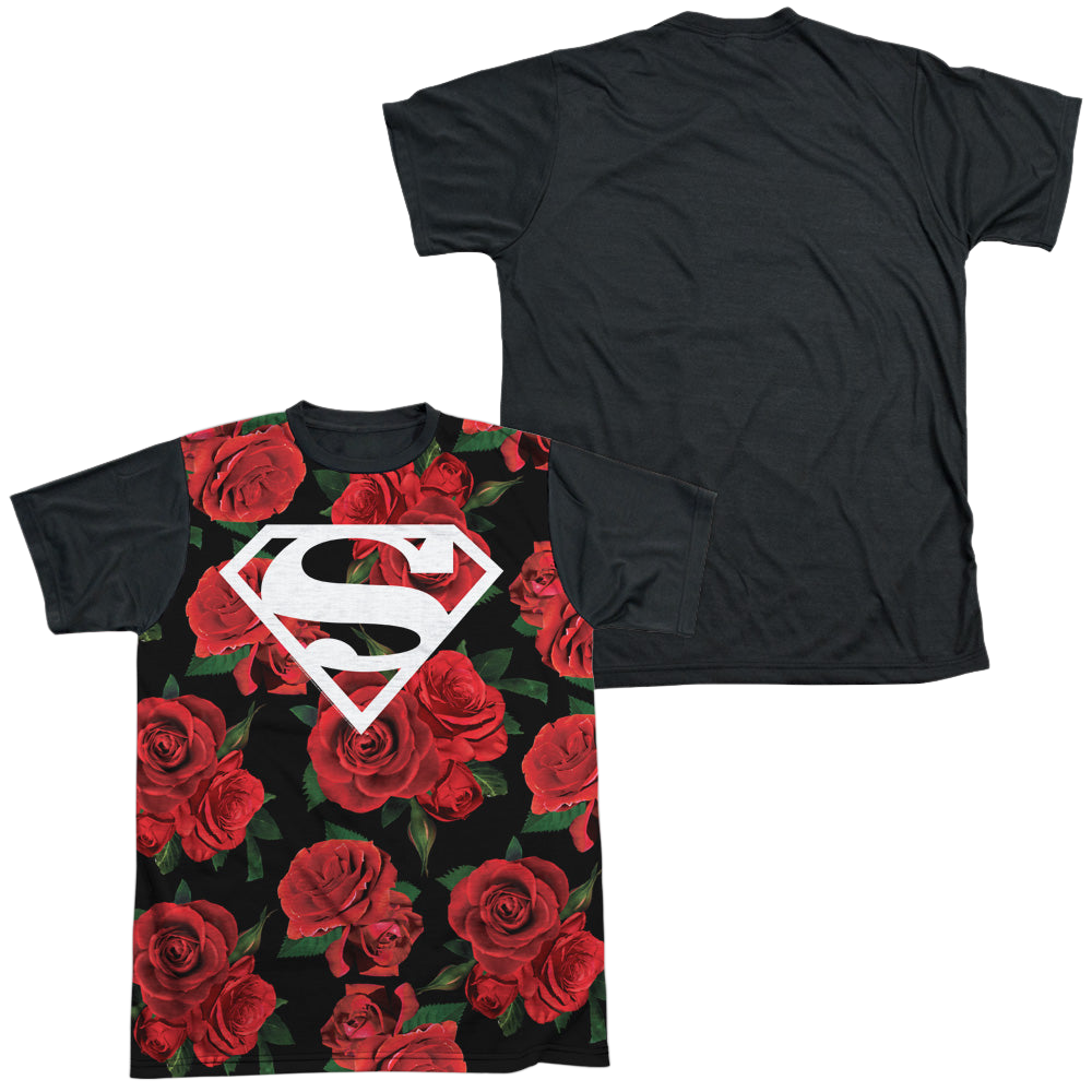 Superman Super Floral - Men's Black Back T-Shirt Men's Black Back T-Shirt Superman   