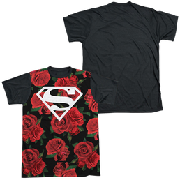 Superman Super Floral - Men's Black Back T-Shirt Men's Black Back T-Shirt Superman   