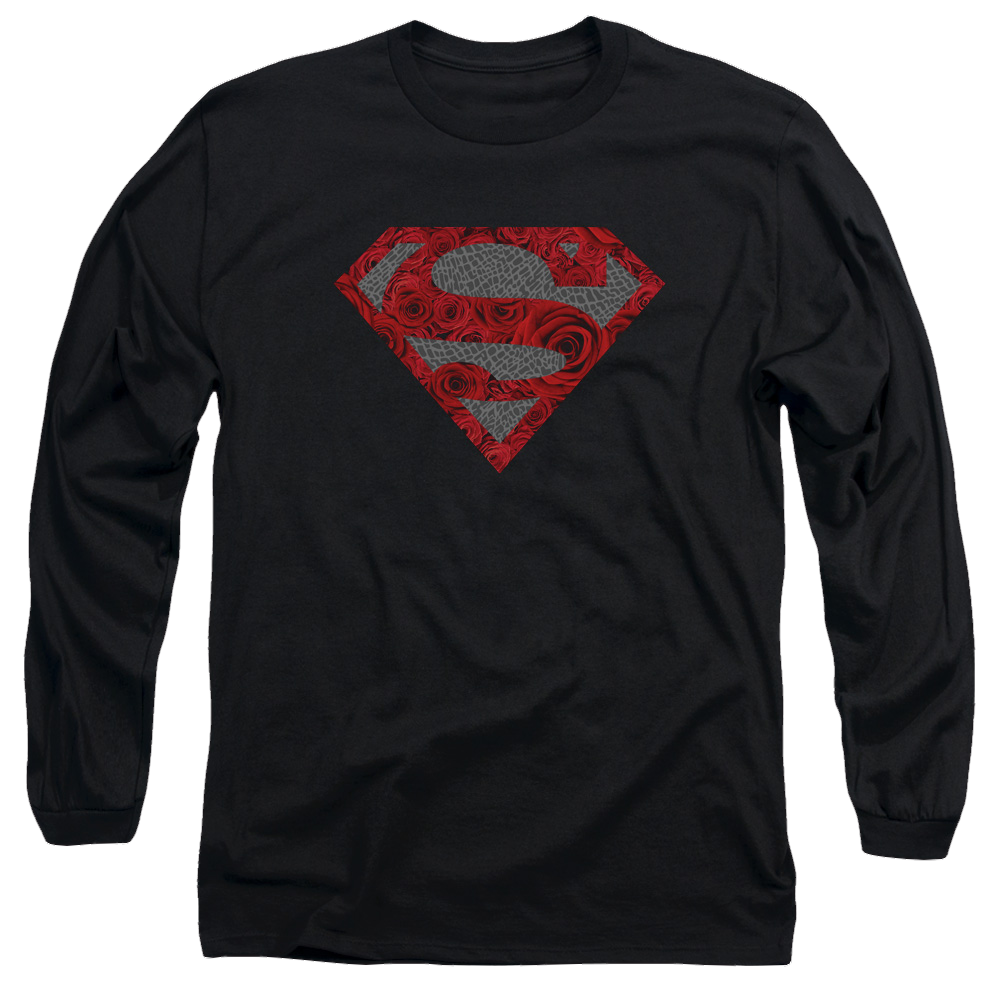 Superman Elephant Rose Shield - Men's Long Sleeve T-Shirt Men's Long Sleeve T-Shirt Superman   