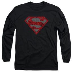 Superman Elephant Rose Shield - Men's Long Sleeve T-Shirt Men's Long Sleeve T-Shirt Superman   